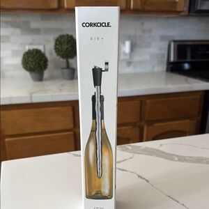 Corkcicle Air+ Wine Chiller with Silver Finish